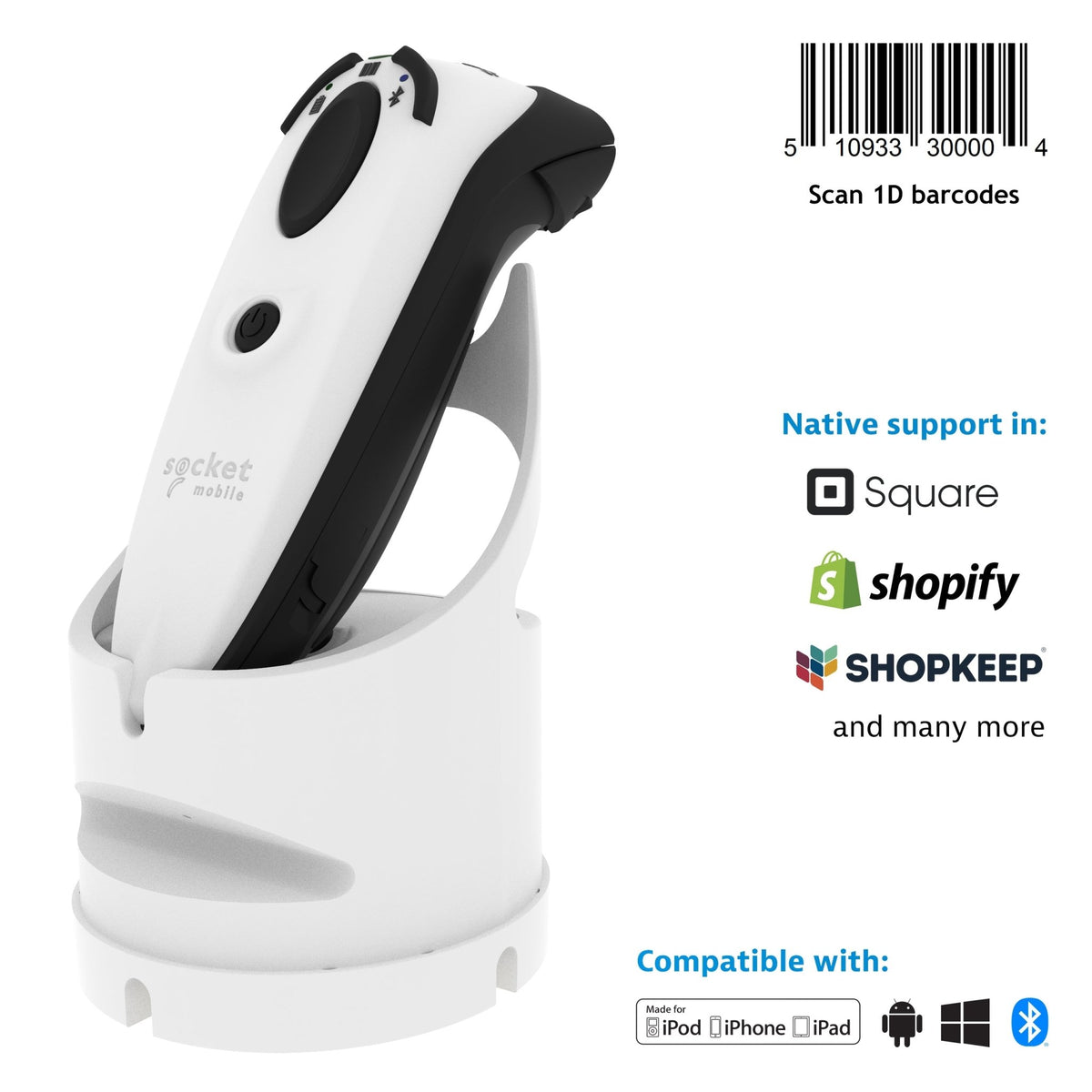 DuraScan D700 - 1D Linear Barcode Scanner - Socket Mobile