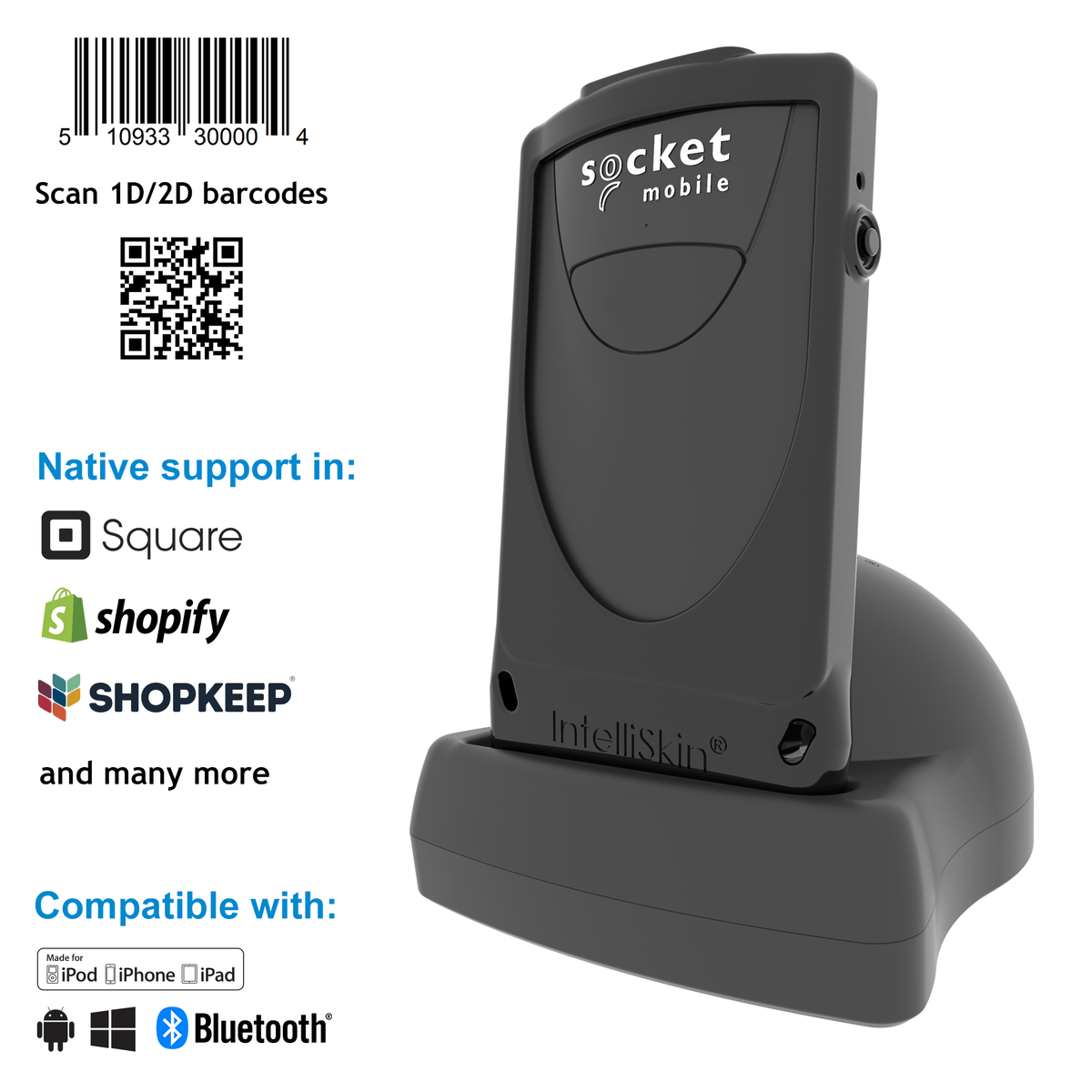 DuraScan® D840, Universal Barcode Scanner - Socket Mobile