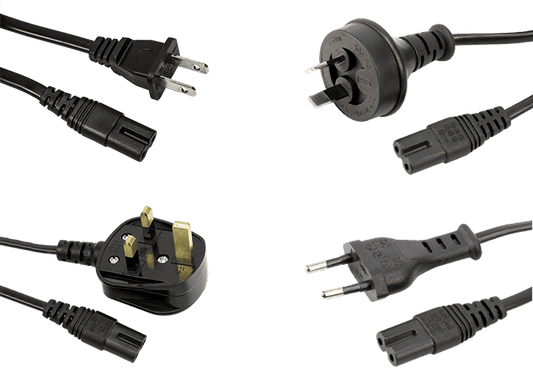 6 - Bay Charger AC Power Cord - Socket Mobile