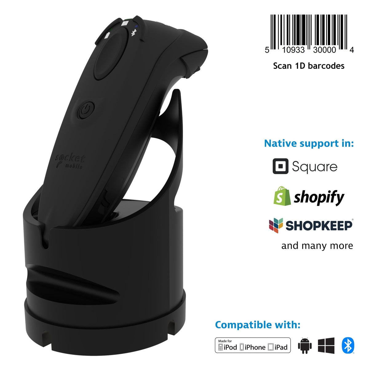 DuraScan D700 - 1D Linear Barcode Scanner - Socket Mobile
