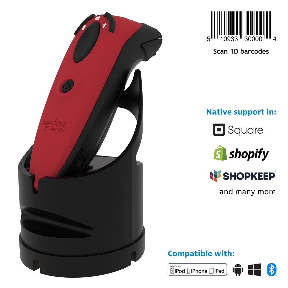 DuraScan D700 - 1D Linear Barcode Scanner - Socket Mobile
