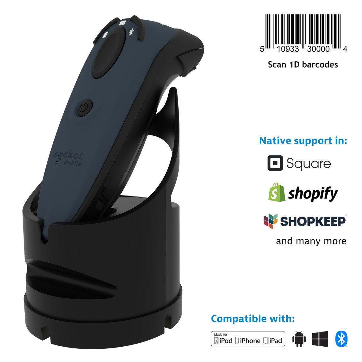 DuraScan D700 - 1D Linear Barcode Scanner - Socket Mobile