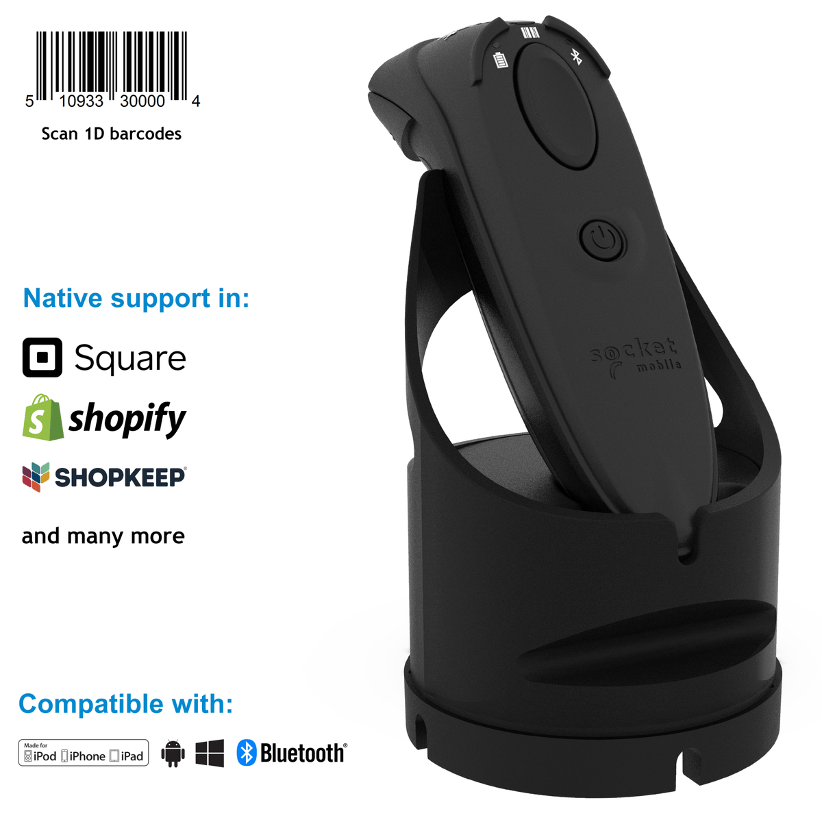 DuraScan® D760 Ultimate Barcode Scanner and Passport Reader - Socket Mobile