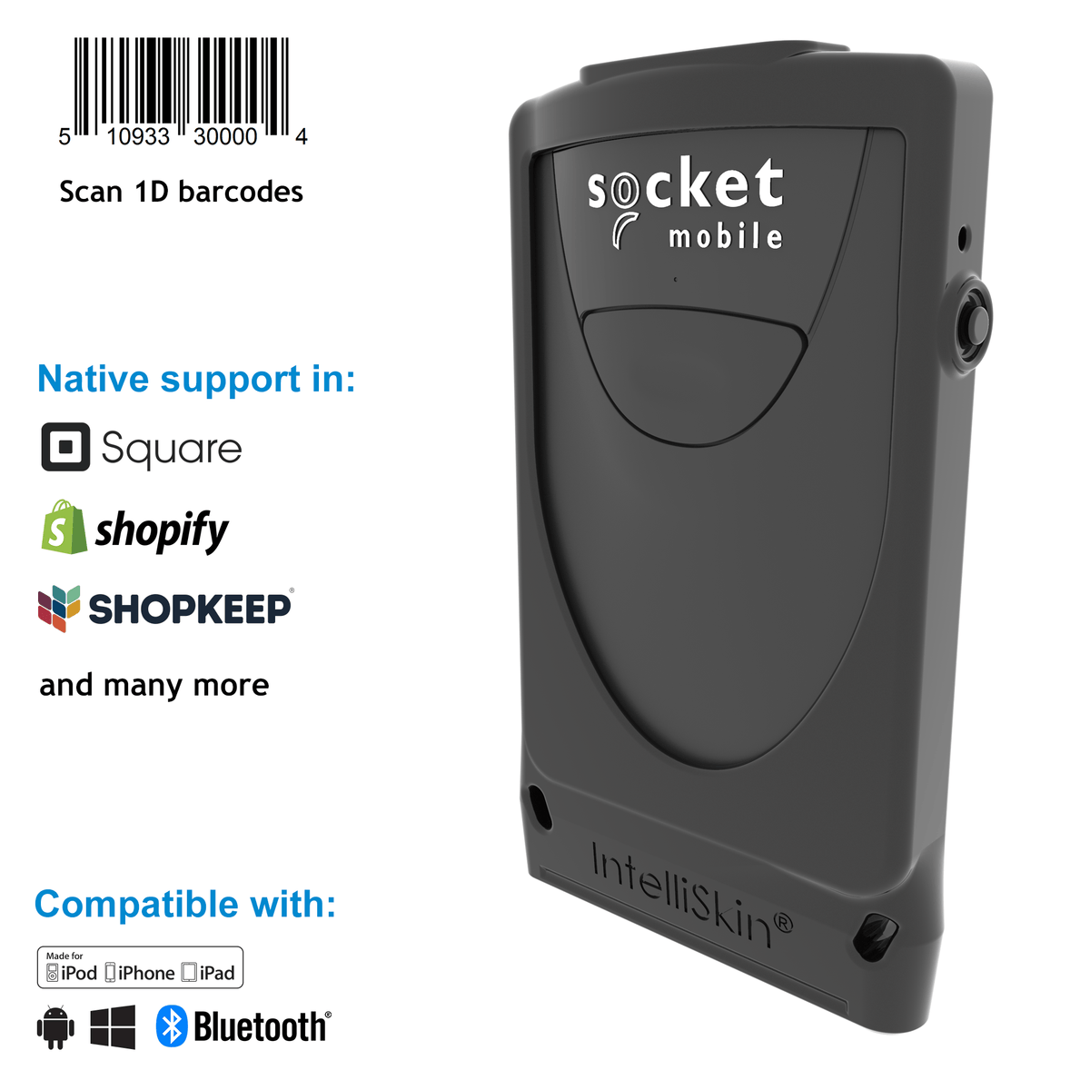 DuraScan® D800, Linear Barcode Scanner - Socket Mobile