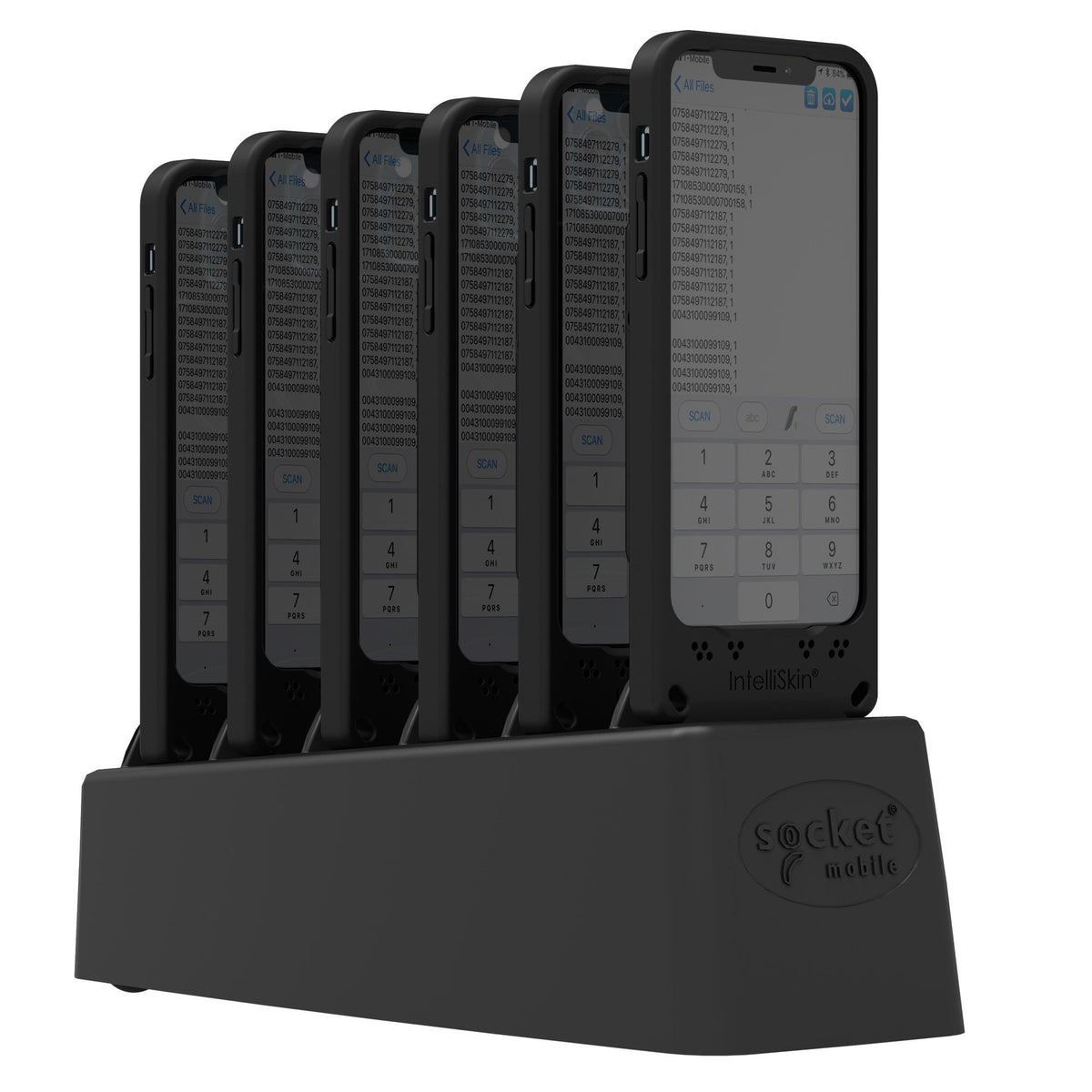DuraSled DS860 - 1D/2D/MRZ Ultimate Barcode Scanning Sled, Reader, iPhone, iPod - Socket Mobile