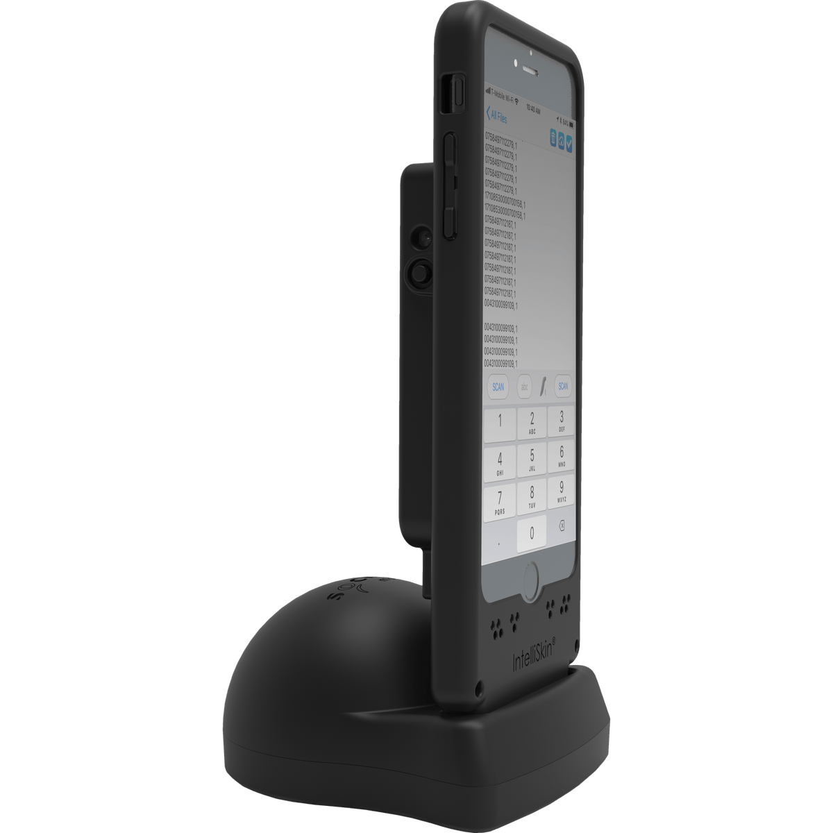 DuraSled™ DS860, Universal Barcode Scanning Sled and Passport, OCR, Travel ID, Dot Code Reader - iPhone and iPod - Socket Mobile