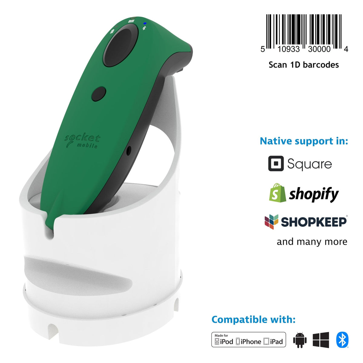 SocketScan S730 - 1D Laser Barcode Scanner - Socket Mobile