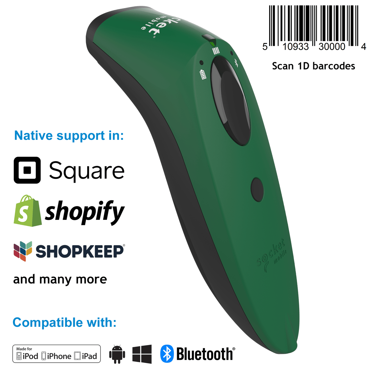 SocketScan® S730 Laser Barcode Scanner - Socket Mobile