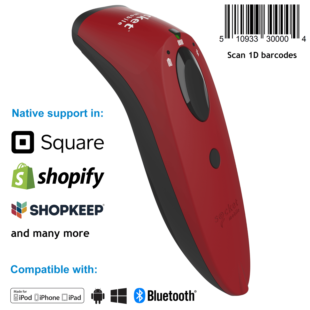 SocketScan® S730 Laser Barcode Scanner - Socket Mobile