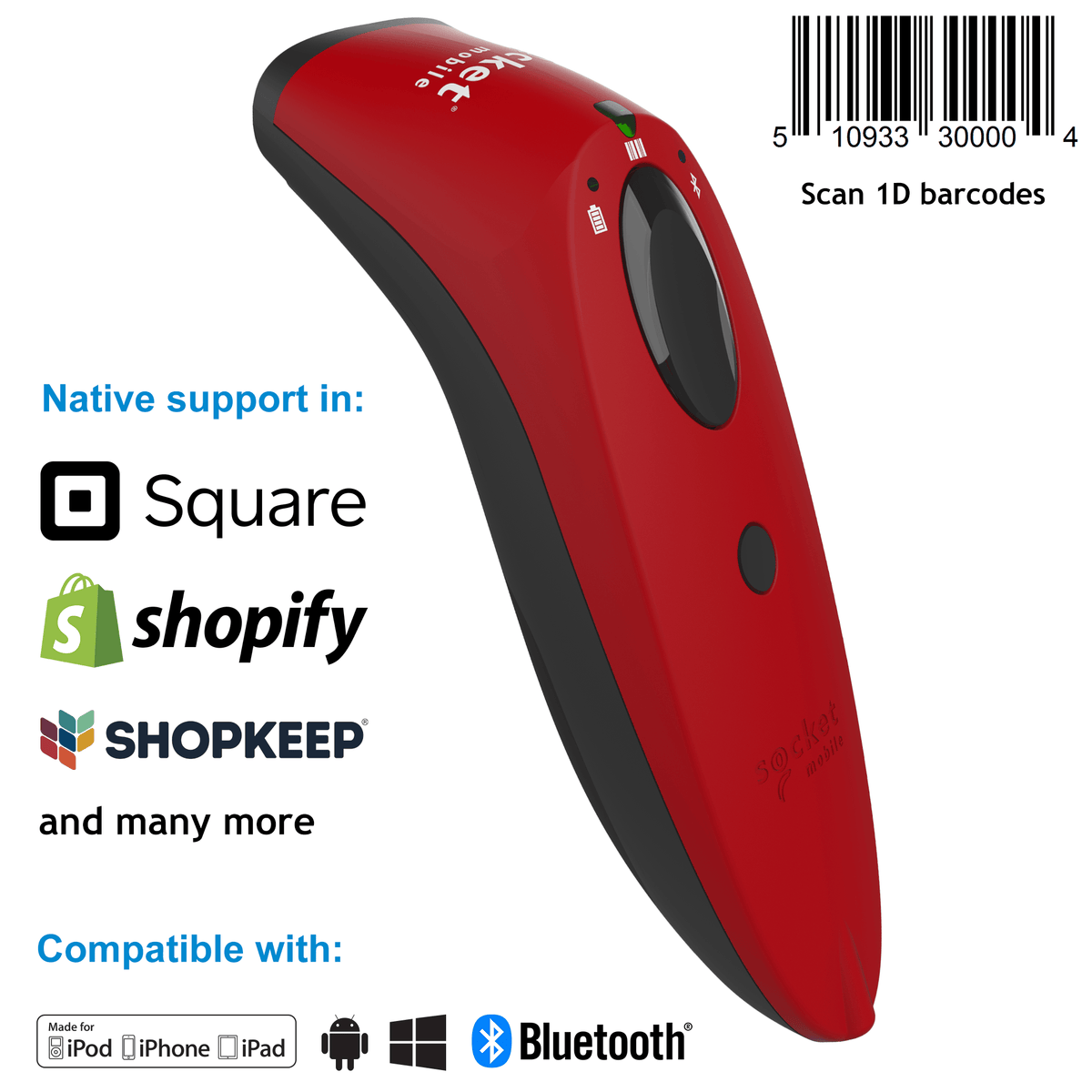 SocketScan® S730 Laser Barcode Scanner - Socket Mobile