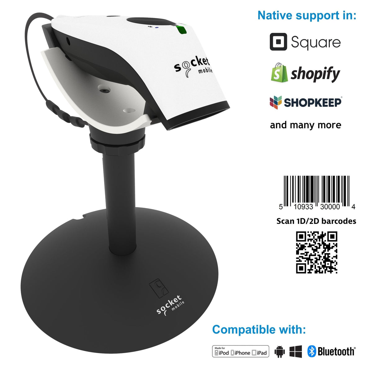 SocketScan S740 - 1D/2D Universal Barcode Scanner - Socket Mobile
