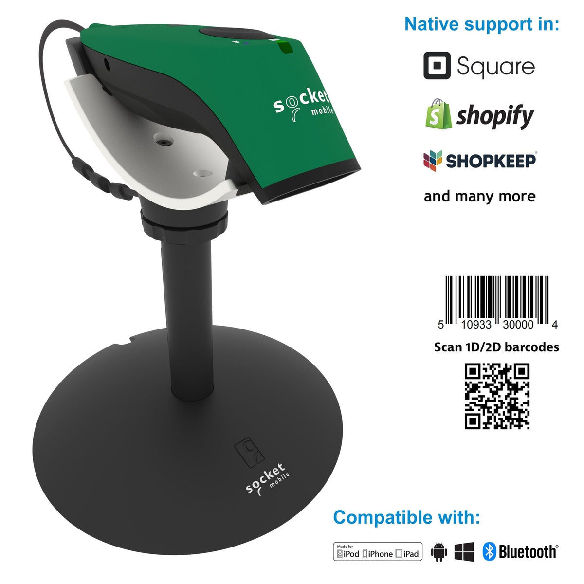 SocketScan S740 - 1D/2D Universal Barcode Scanner - Socket Mobile