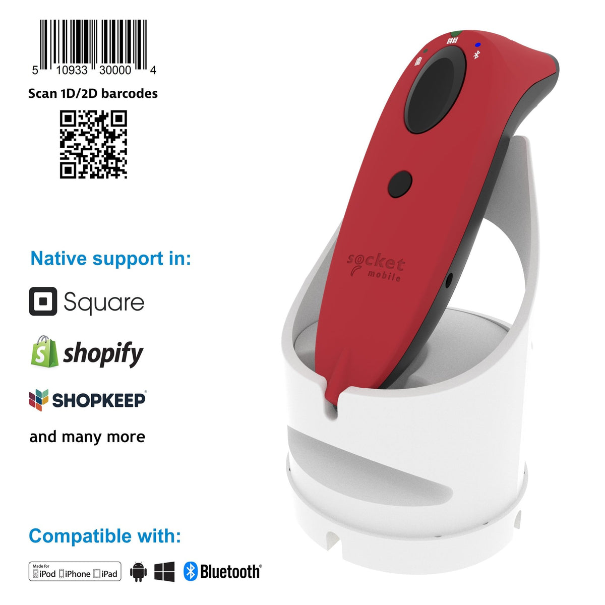 SocketScan S740 - 1D/2D Universal Barcode Scanner - Socket Mobile
