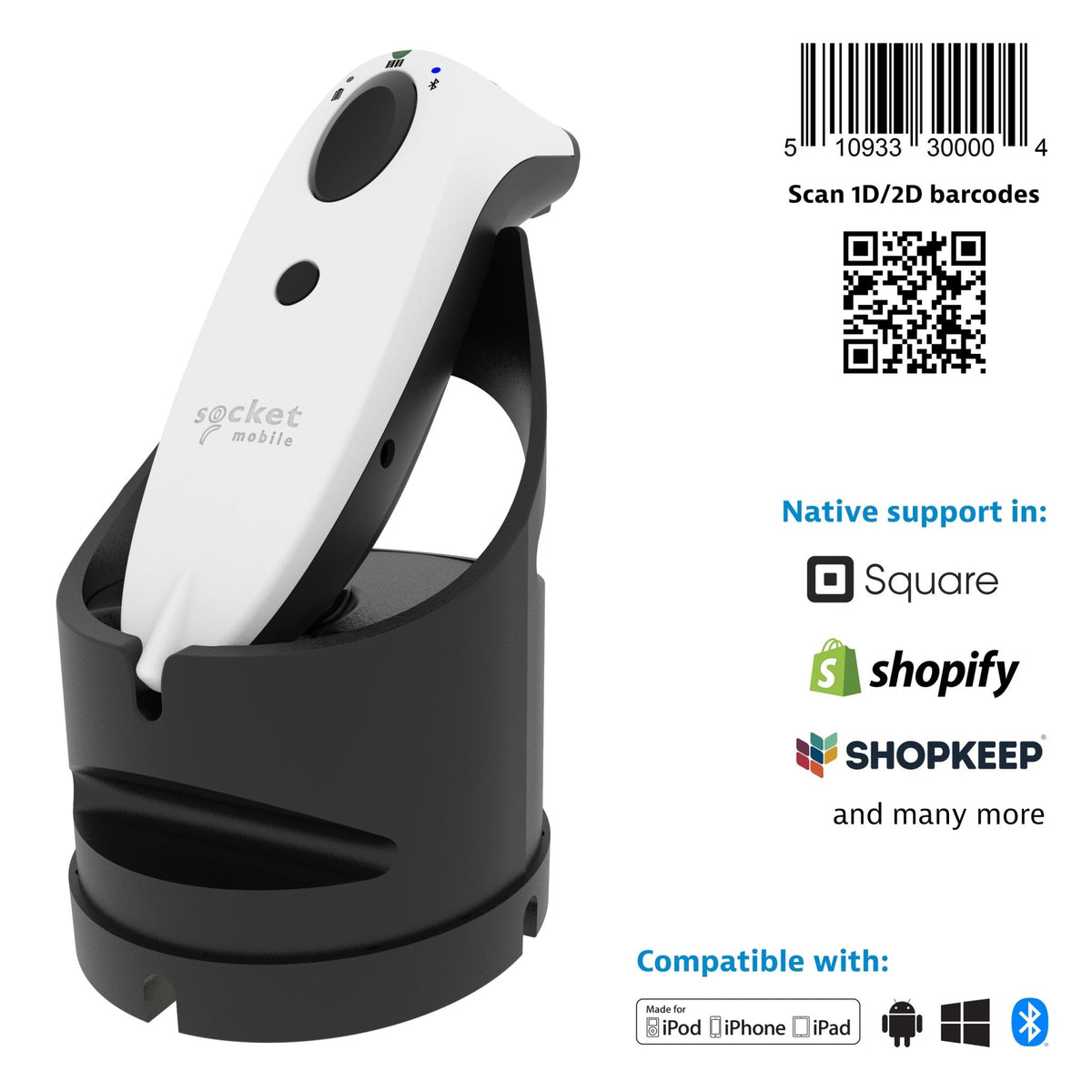 SocketScan S740 - 1D/2D Universal Barcode Scanner - Socket Mobile