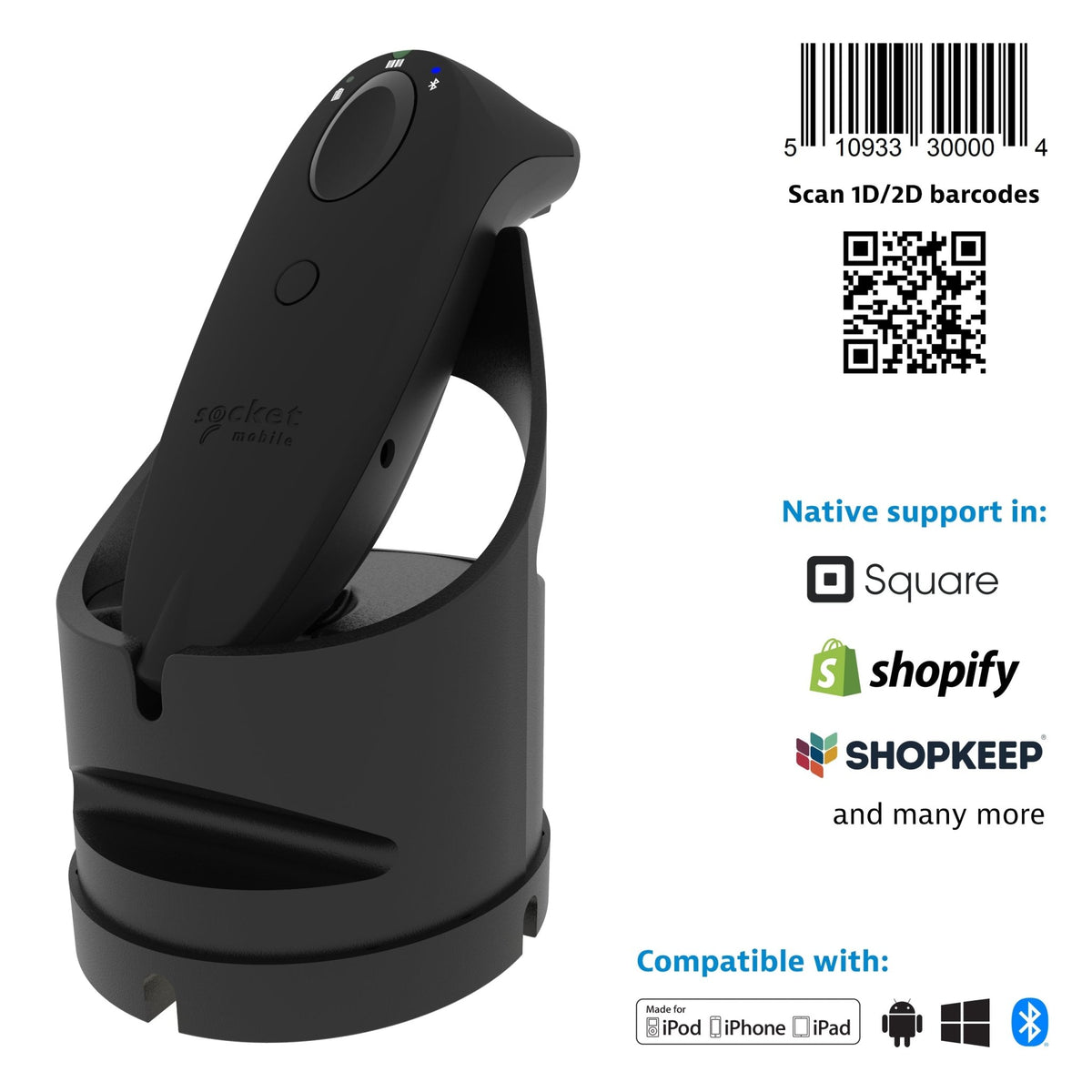 SocketScan S740 - 1D/2D Universal Barcode Scanner - Socket Mobile