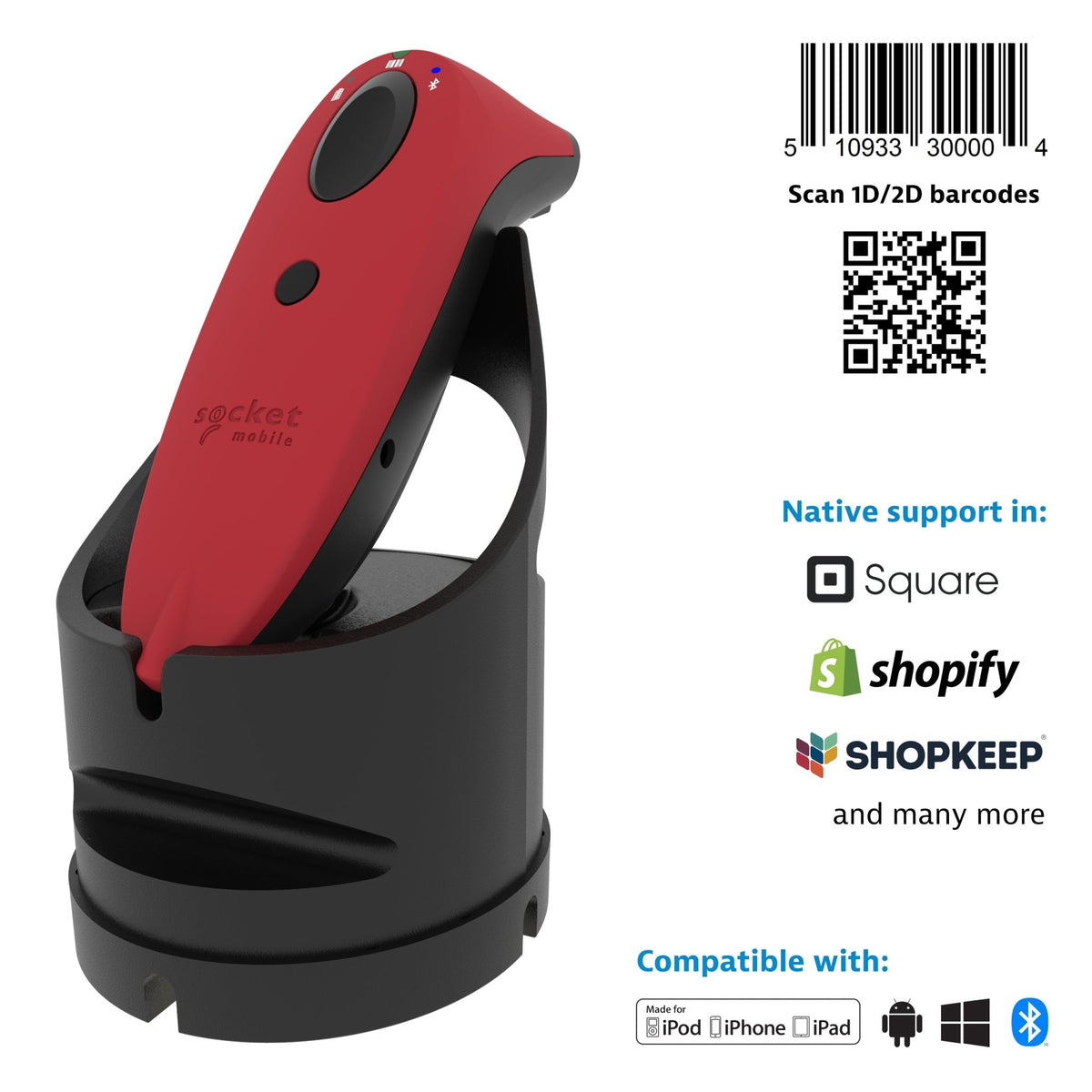 SocketScan S740 - 1D/2D Universal Barcode Scanner - Socket Mobile